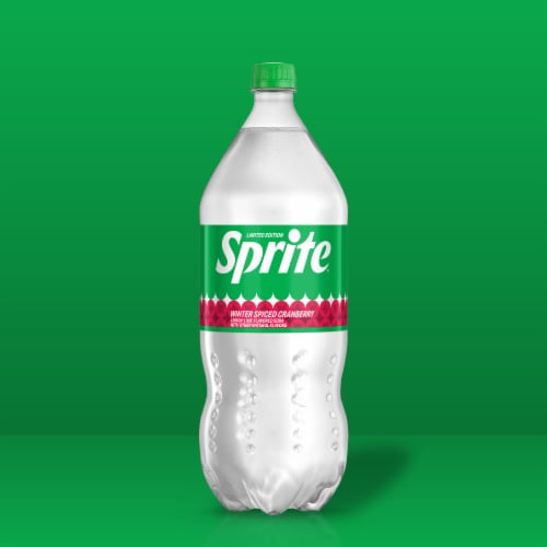 Sprite® Winter Spiced Cranberry Lemon Lime Caffeine Free Soda Bottle Perspective: left