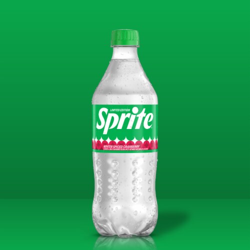 Sprite® Winter Spiced Cranberry Soda Bottle Perspective: left