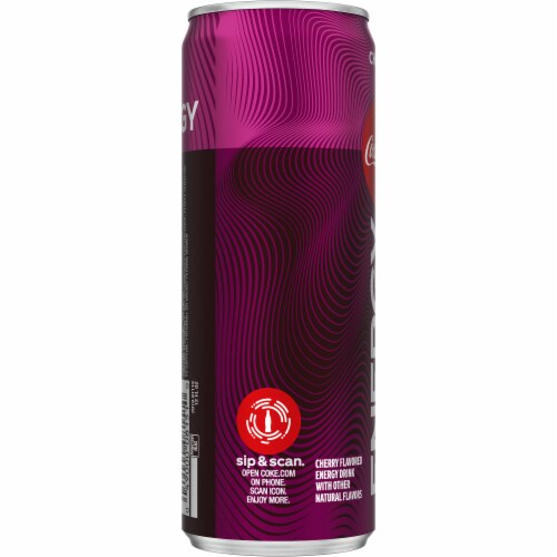 Coca-Cola Cherry Energy Drink Perspective: left