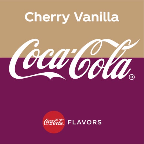 Coca-Cola® Cherry Vanilla Soda Cans Perspective: left