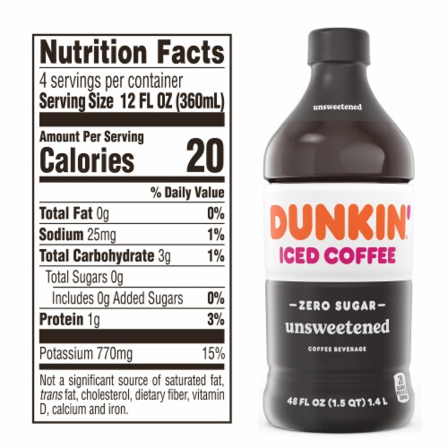 Dunkin' Original Iced Coffee Bottle, 48 fl oz - Harris Teeter