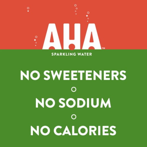 AHA Strawberry + Cucumber Sparkling Water Perspective: left