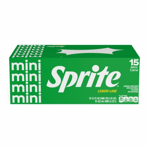 Sprite® Lemon Lime Soda Mini Cans Perspective: left
