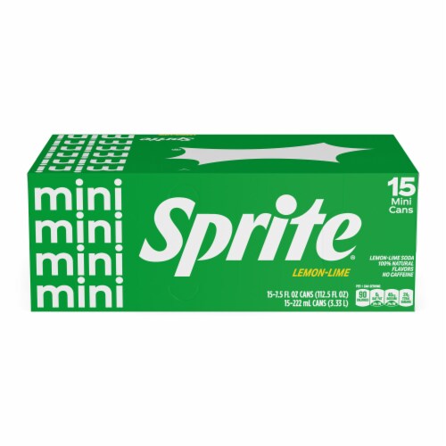 Sprite® Lemon Lime Soda Mini Cans Perspective: left