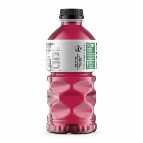 Powerade® Zero Sugar Pink Watermelon Berry Sports Drink Bottle Perspective: left