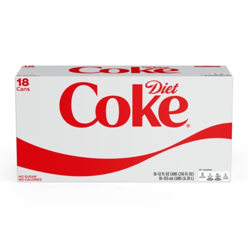 Diet Coke® Soda Cans Perspective: left