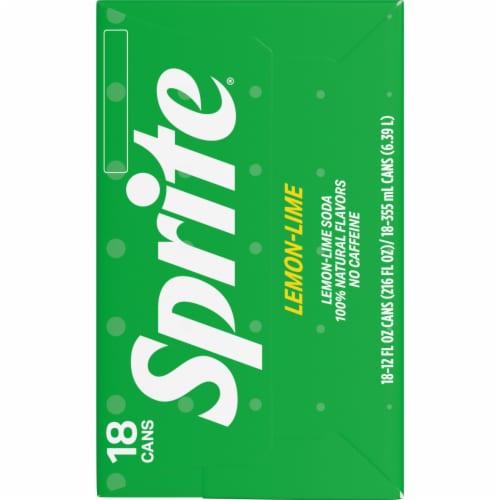 Sprite® Lemon Lime Caffeine Free Soda Cans Perspective: left