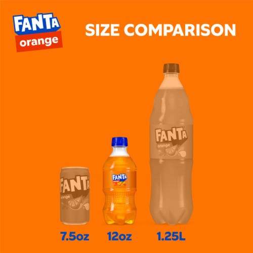 Fanta® Orange Soda Bottles Perspective: left