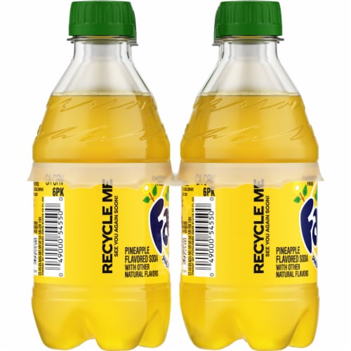 Fanta® Pineapple Caffeine Free Soda Bottles Perspective: left