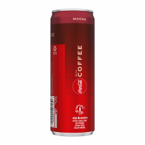 Coca-Cola® With Coffee Mocha Soda Can Perspective: left