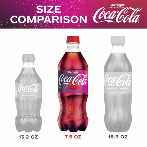 Coca-Cola® Starlight Bottle Perspective: left
