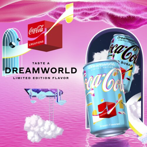 Coca-Cola® Dreamworld Soda Mini Cans Perspective: left