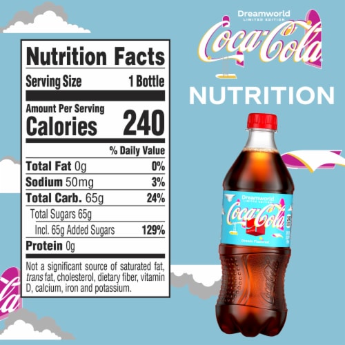 Coca-Cola® Dreamworld Soda Bottle Perspective: left