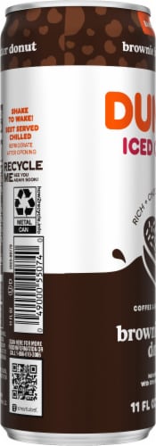 Dunkin'® Brownie Batter Donut Iced Coffee Perspective: left