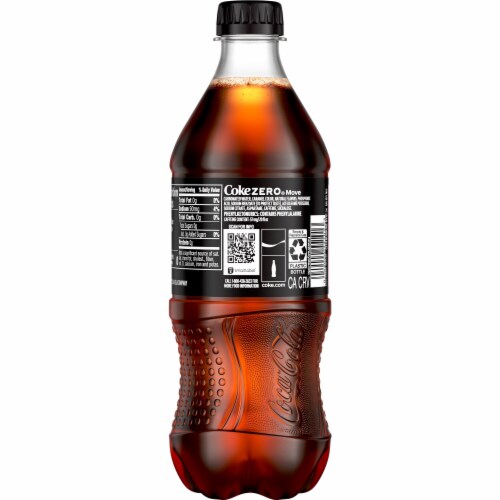 Coca-Cola® Move Zero Sugar Soda Bottle Perspective: left