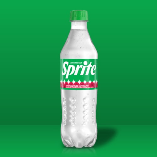 Sprite® Winter Spiced Cranberry Soda Bottles Perspective: left