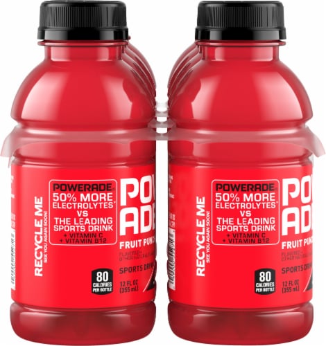 Powerade® Red Fruit Punch Sports Drink Multipack Bottles Perspective: left