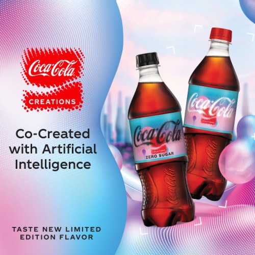 Coca-Cola® Zero Sugar Y3000 Soda Bottle Perspective: left