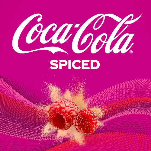 Coca-Cola® Spiced Raspberry Soda Mini Cans Perspective: left