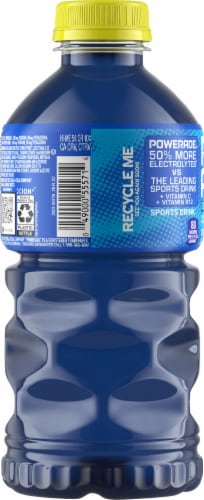 Powerade® Blue Razz Sour Bottle Perspective: left