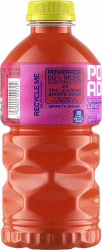Powerade® Watermelon Lime Sour Bottle Perspective: left