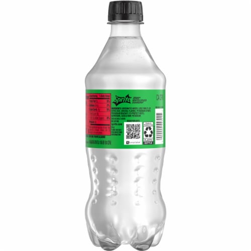 Sprite® Winter Spiced Cranberry Lemon Lime Zero Sugar Caffeine Free Soda Bottle Perspective: left