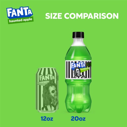 Fanta® Haunted Apple Soda Bottle Perspective: left