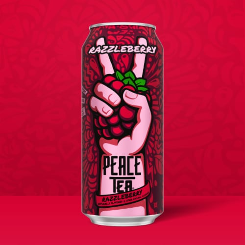 Peace Tea® Razzleberry Iced Tea Can Perspective: left