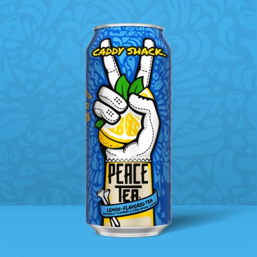 Peace Tea® Caddy Shack® Lemon-Flavored Iced Tea Can Perspective: left