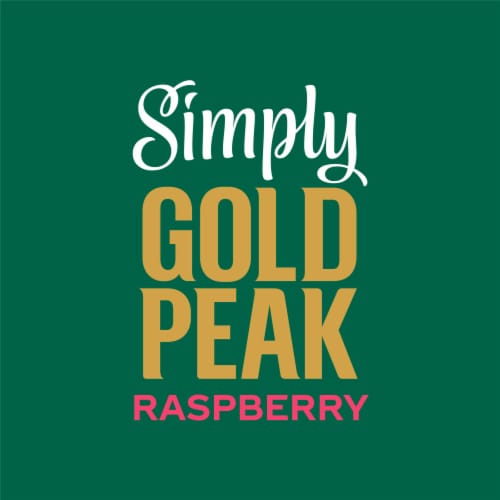 Simply Gold Peak Real Brewed Sweet Tea With Simply Raspberry Juice Perspective: left