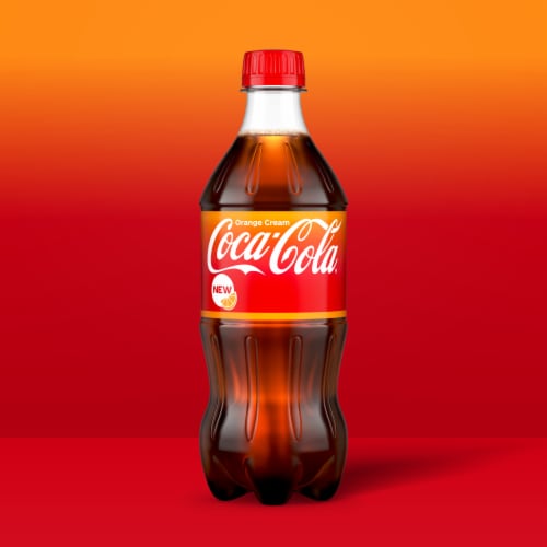 Coca-Cola® Orange Cream Soda Bottle Perspective: left