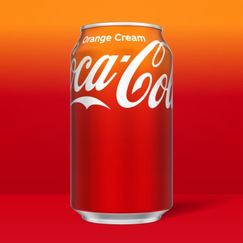 Coca-Cola® Orange Cream Soda Cans Perspective: left