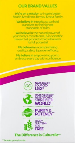 Culturelle Probiotics Pro-Well 3-in-1 Dietary Supplement Capsules Perspective: left