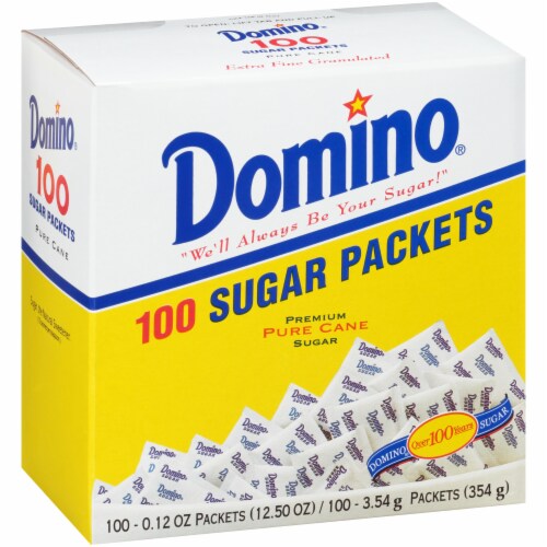 Domino Sugar Packets Perspective: left