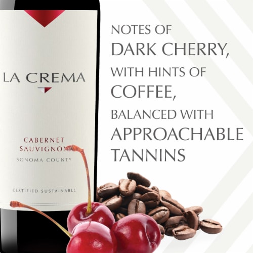 La Crema Sonoma County Cabernet Sauvignon Red Wine Perspective: left