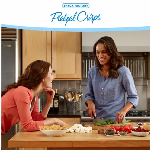Snack Factory Original Pretzel Crisps Non-Gmo Perspective: left