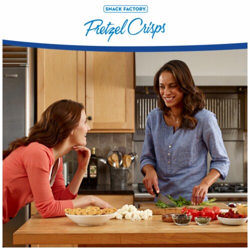 Snack Factory Original Pretzel Crisps Non-Gmo Perspective: left