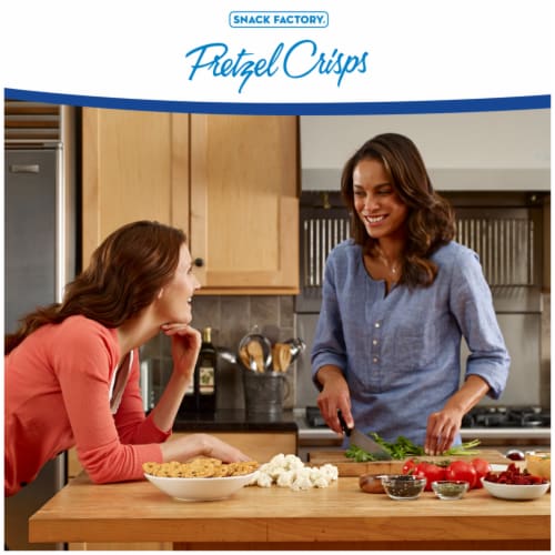 Snack Factory® Party Size Buffalo Wing Pretzel Crisps® Perspective: left