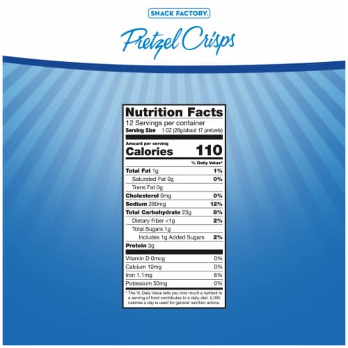 Snack Factory® Sea Salt Pretzel Crisps Bites Perspective: left