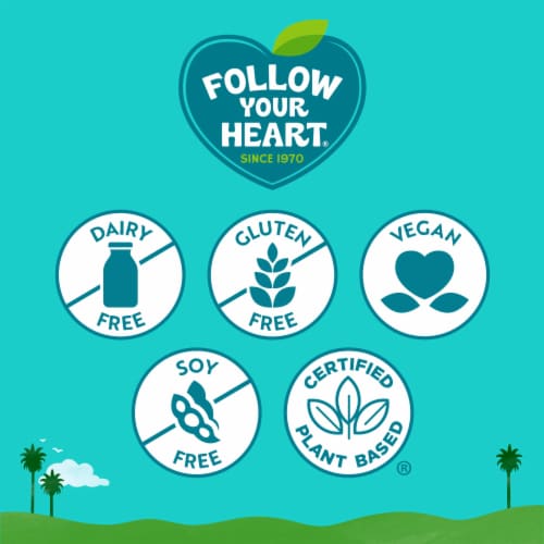 Follow Your Heart® Dairy Free Vegan Mozzarella Style Cheese Perspective: left