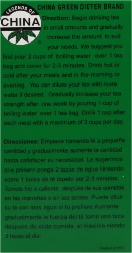 Uncle Lee's® Legends of China® Dieters' Drink Caffeine Free Green Tea Bags Perspective: left