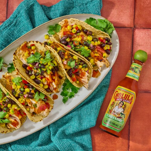 Cholula Chili Lime Hot Sauce Perspective: left