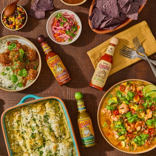 Cholula® Green Pepper Hot Sauce Perspective: left