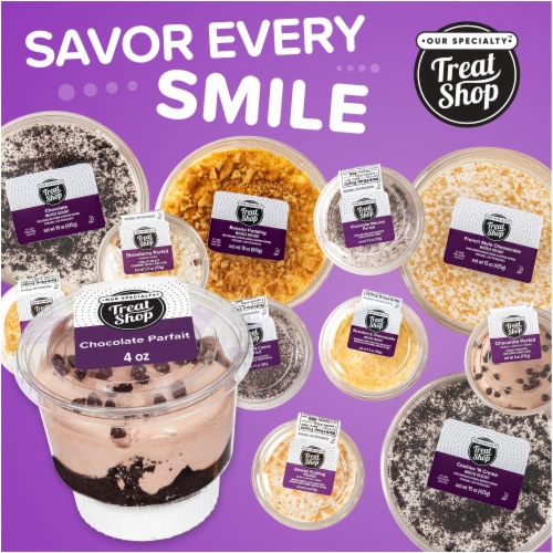 Our Specialty Treat Shop™ Chocolate Parfait Cup, Single Serve Dessert Perspective: left