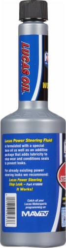 Lucas Oil Products Power Steering Fluid Perspective: left