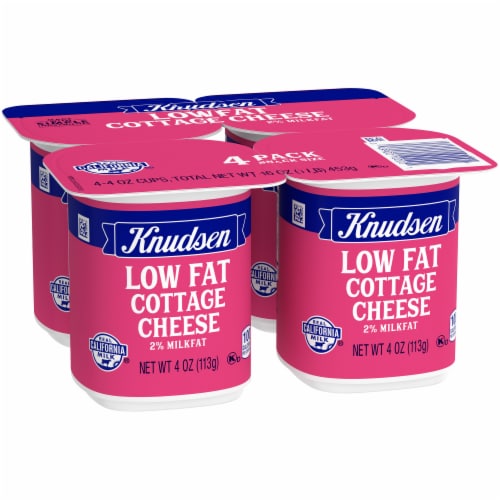 Knudsen On the Go Low Fat Cottage Cheese Snack Pack Perspective: left