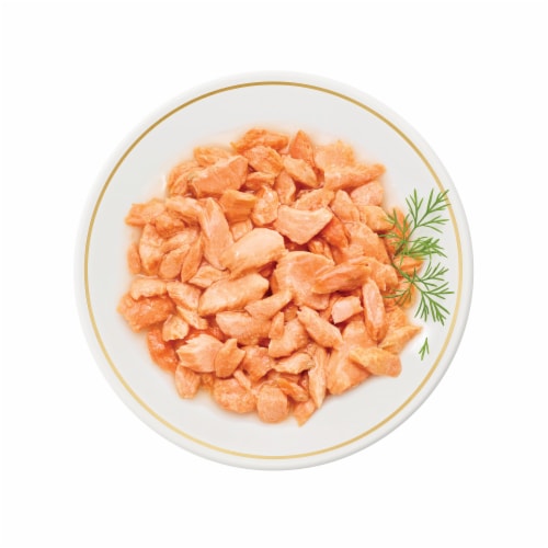 Purina Fancy Feast Appetizers Lickable Wet Cat Food Topper Wild Alaskan Salmon Appetizer Perspective: left