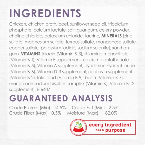 Fancy Feast® Purely Natural White Meat Chicken & Beef Entree Adult Wet Cat Food Perspective: left