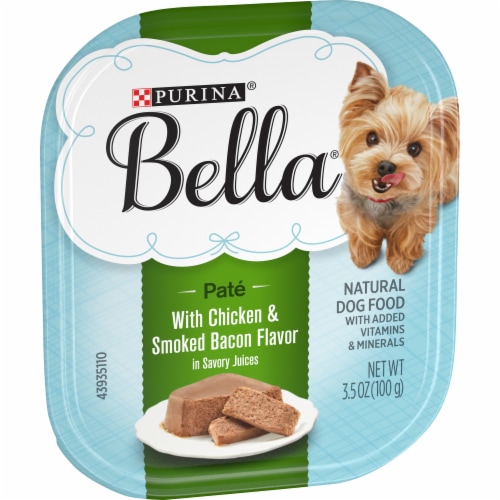 Bella® Chicken & Smoked Bacon in Savory Juices Small Breed Wet Dog Food Perspective: left
