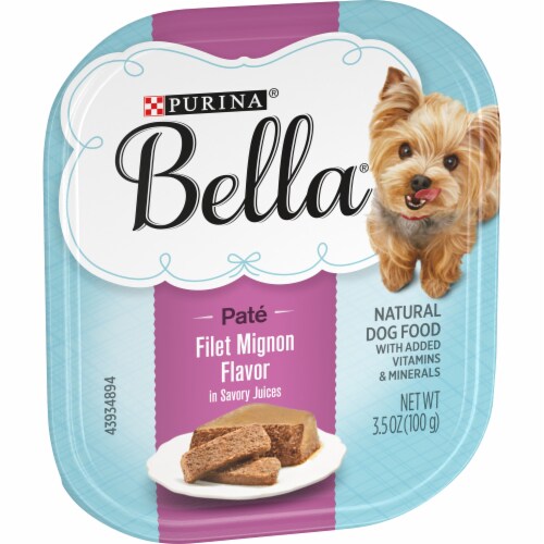 Purina Bella Filet Mignon Flavor Small Breed Wet Adult Dog Food - 3.5 Ounces Perspective: left